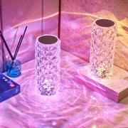 Touch Remote LED Crystal Table Lamp