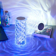 Touch Remote LED Crystal Table Lamp